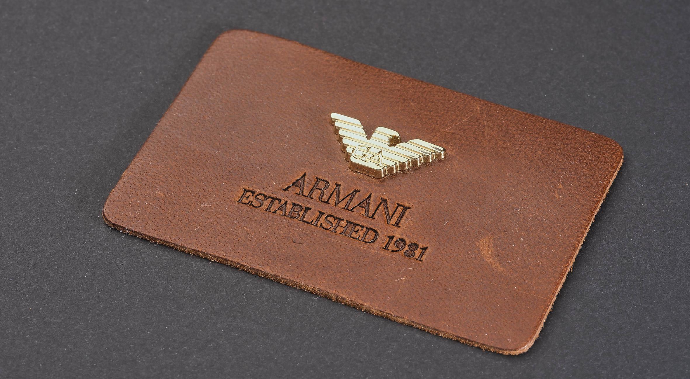 ARMANI leather patch